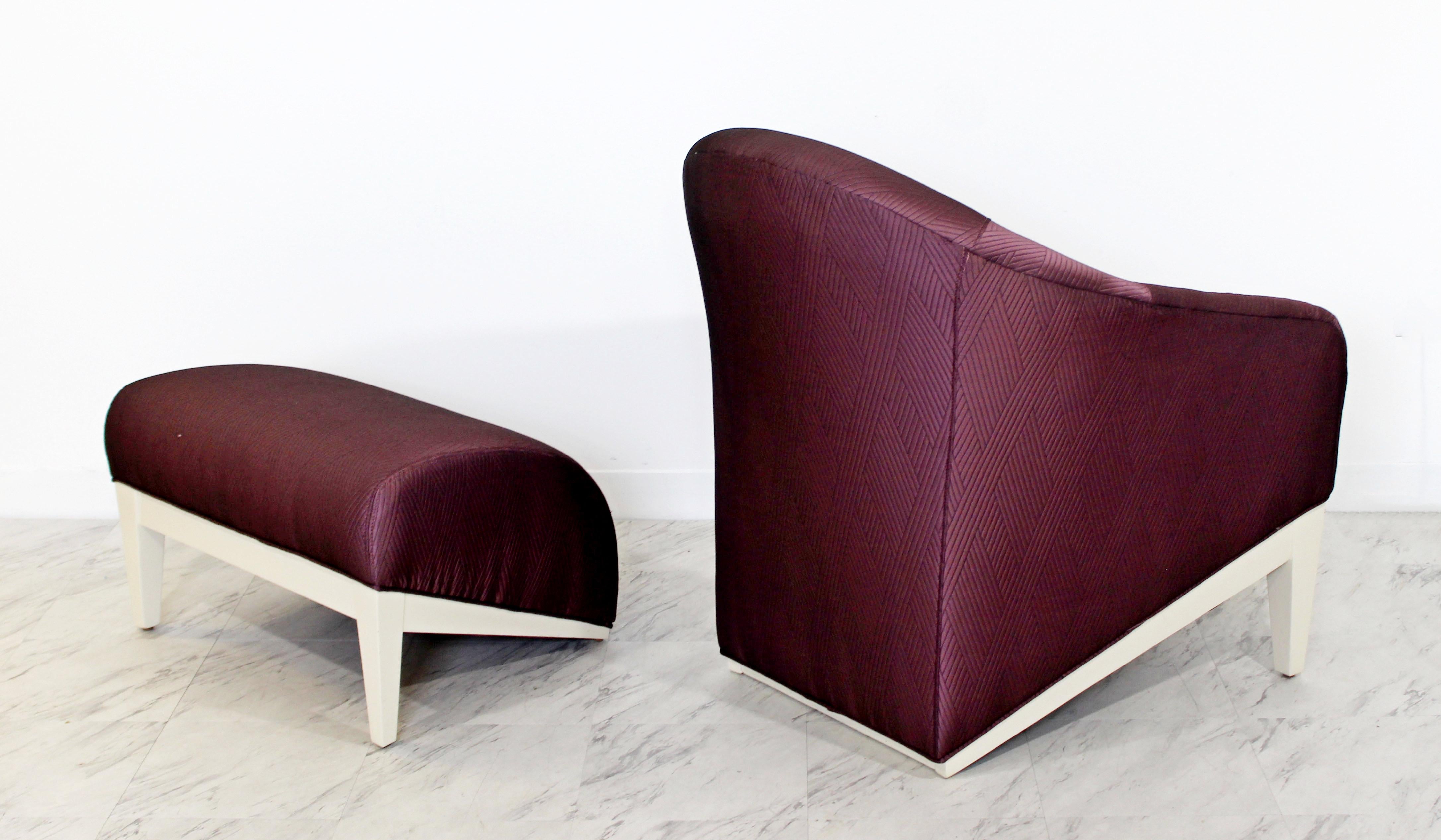 Contemporary Modern Lounge Chair & Ottoman  3