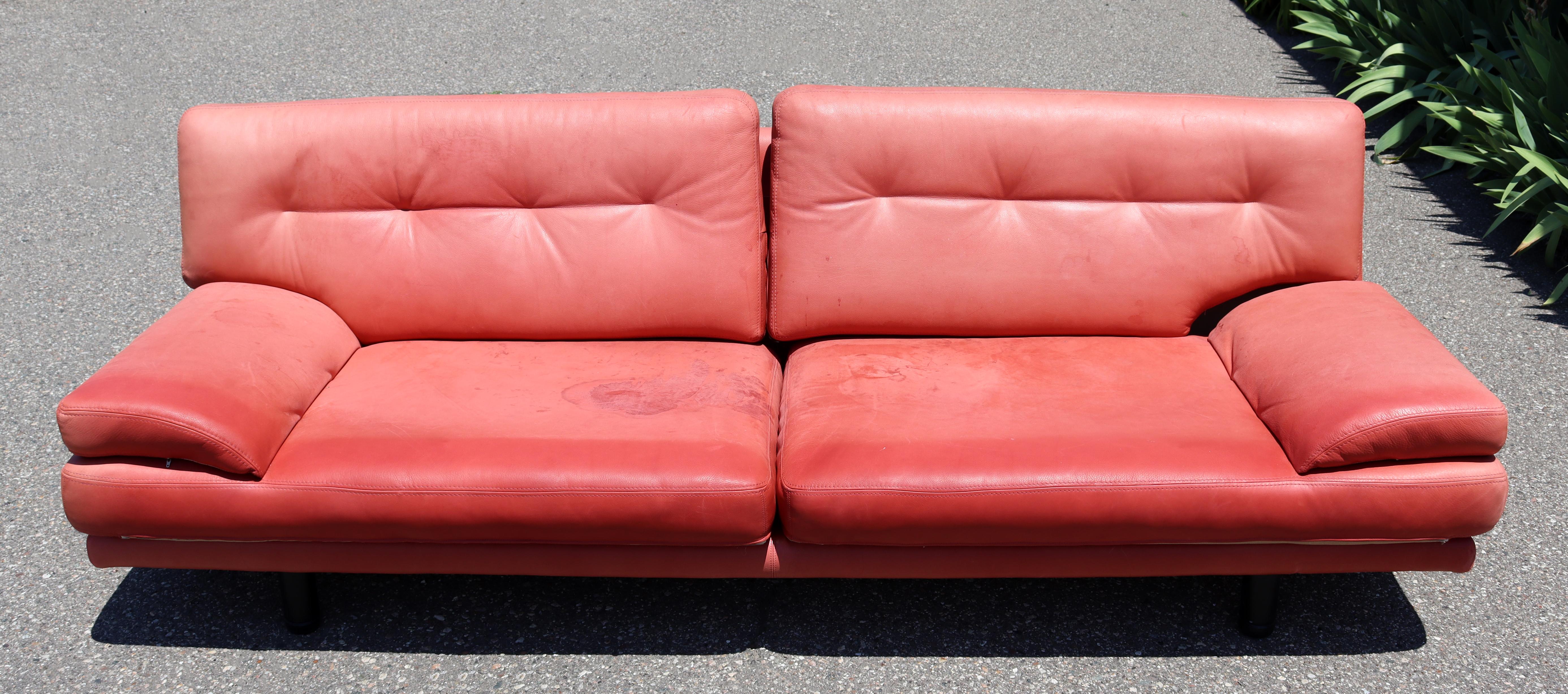 Contemporary Modern Low Scandinavian Swedish Dux Sofa, 1980s In Fair Condition In Keego Harbor, MI
