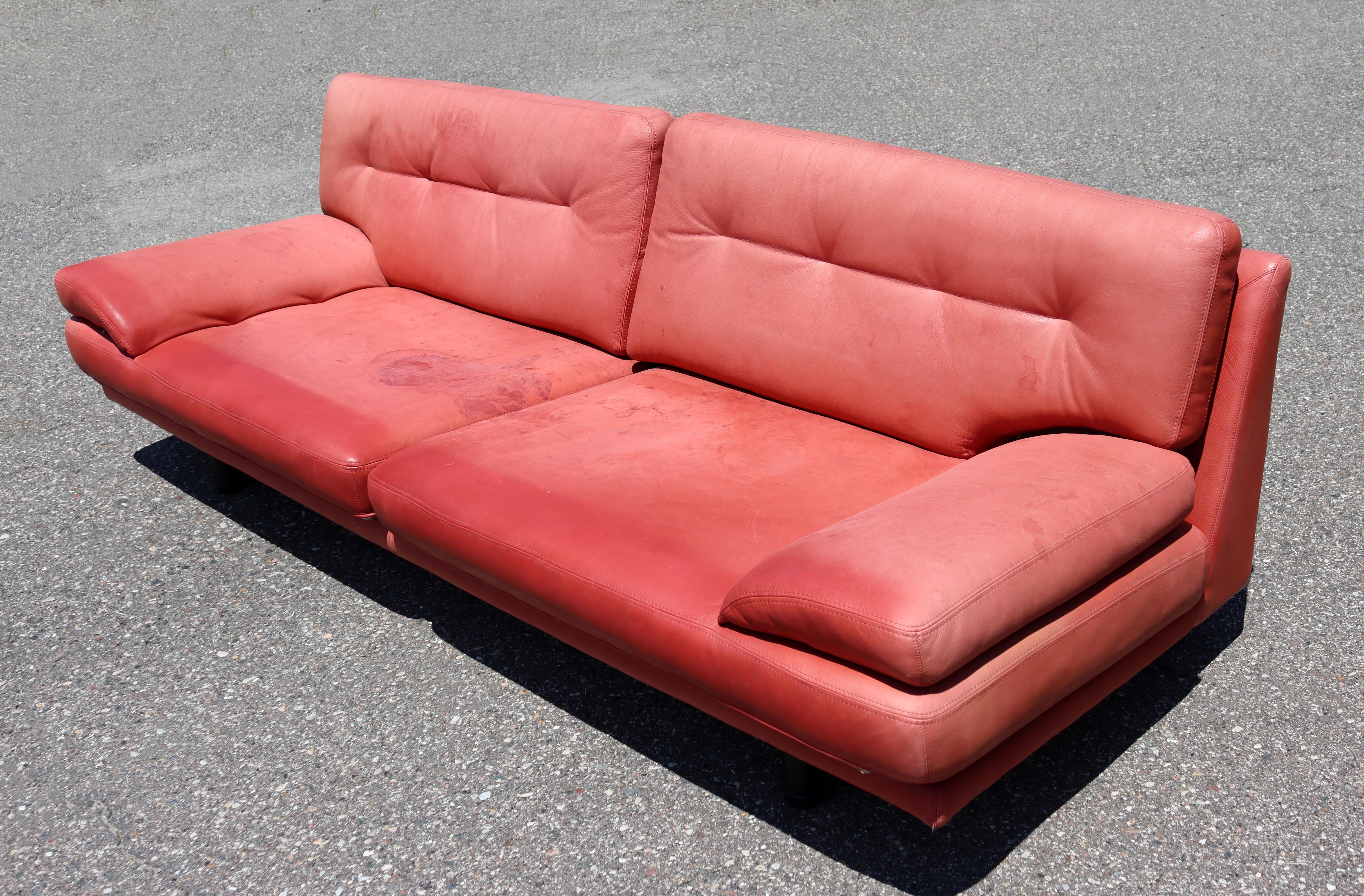Contemporary Modern Low Scandinavian Swedish Dux Sofa, 1980s 2