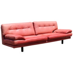 Contemporary Modern Low Scandinavian Swedish Dux Sofa, 1980s