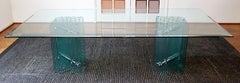 Contemporary Modern Massive Pace Glass & Chrome Dining Table, 1970s