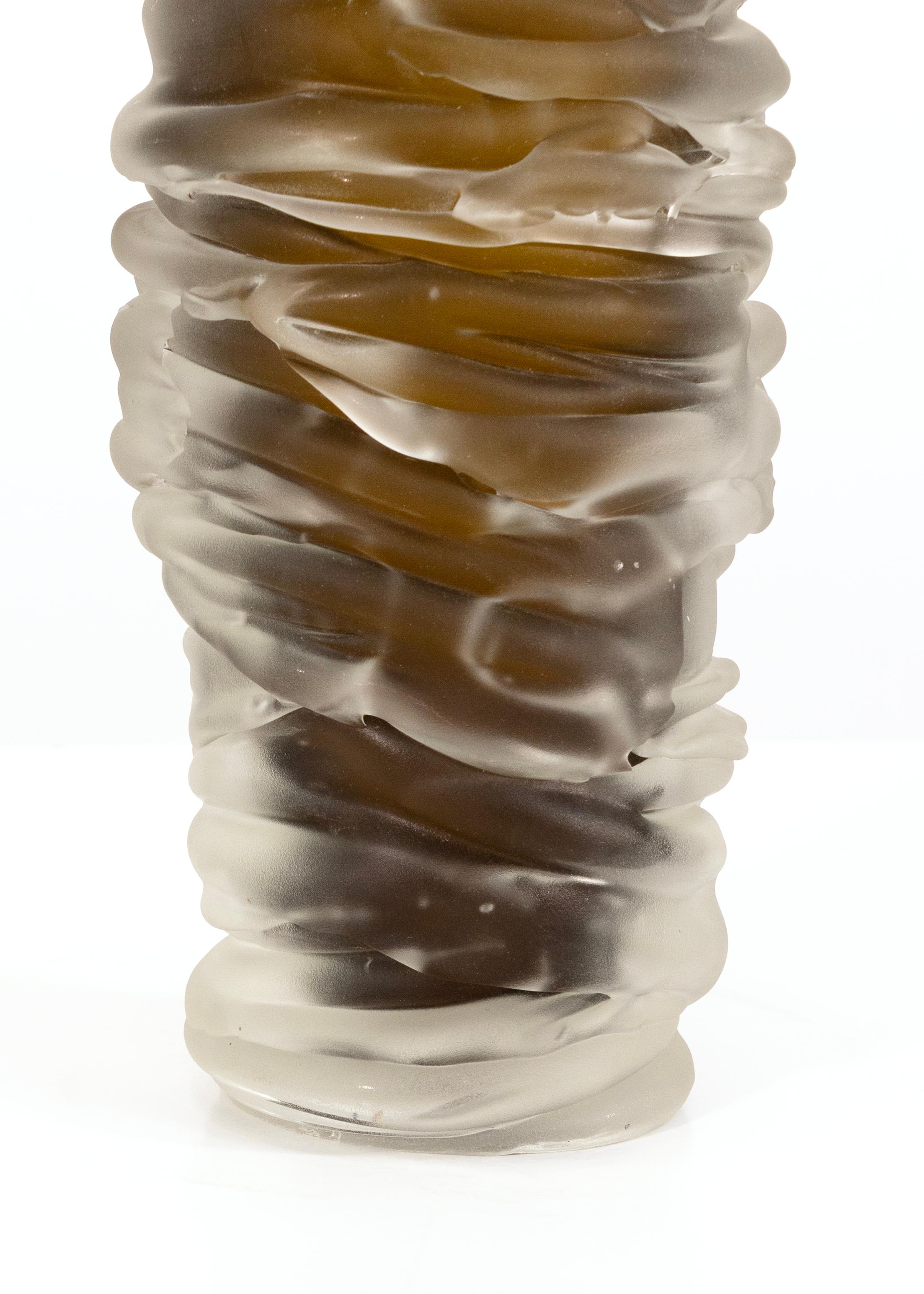 Vaso a bottiglia in vetro soffiato a mano di Matt Clark Contemporary Modern Firmato 2007 In condizioni buone in vendita a Keego Harbor, MI