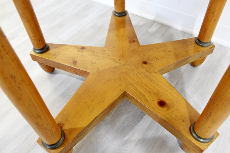 Late 20th Century Contemporary Modern Milling Road for Baker Foyer Accent Table, 1990s For Sale