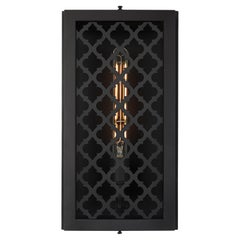 Lanterne d'extérieur contemporaine moderne et minimaliste avec grille Decorative