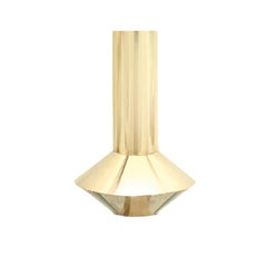 Contemporary, Modern, Minimalist, Solid Swedish Brass Vase