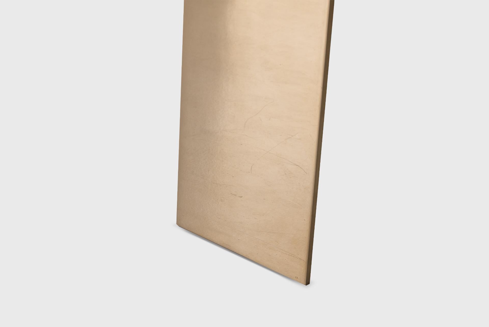 Contemporary Modern Mirror model RS01 in Polished Bronze, Johan Viladrich For Sale 1
