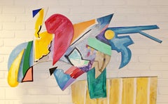 Contemporary Modern Mixed-Media Painted Hanging Sculpture by Winchester Bird