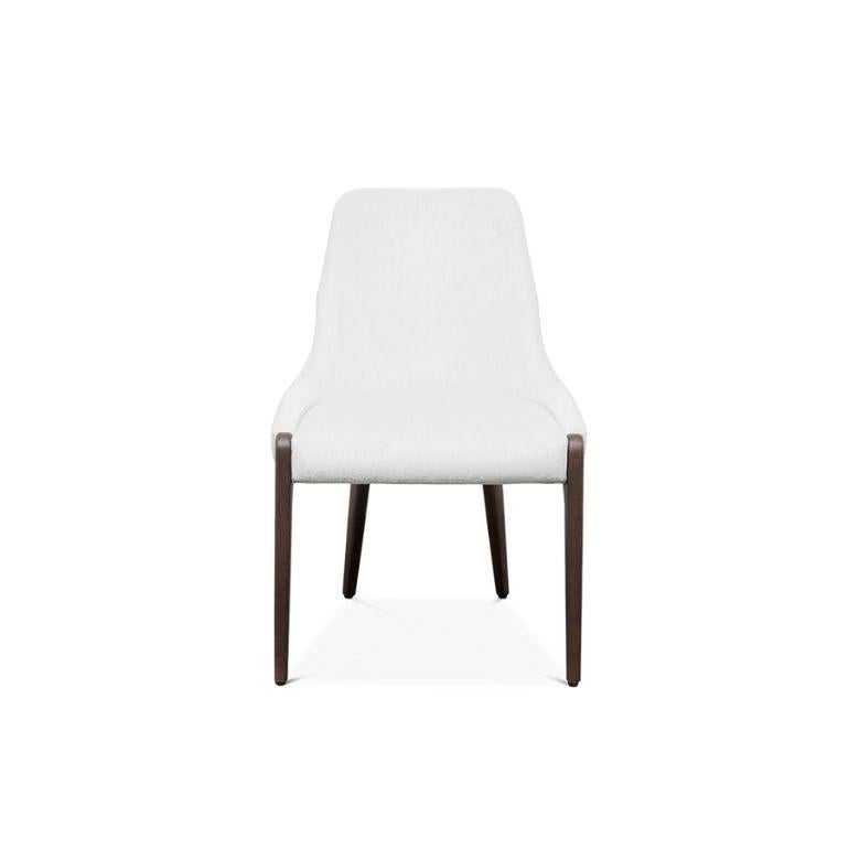 Contemporary Modern Moka White Vellutino Dining Chair by Caffe Latte

Contemporary Modern Moka White Vellutino Dining Chair by Caffe Latte is a simple yet refined bar chair made of vellutino natural white fabric and beech wood with matte and walnut