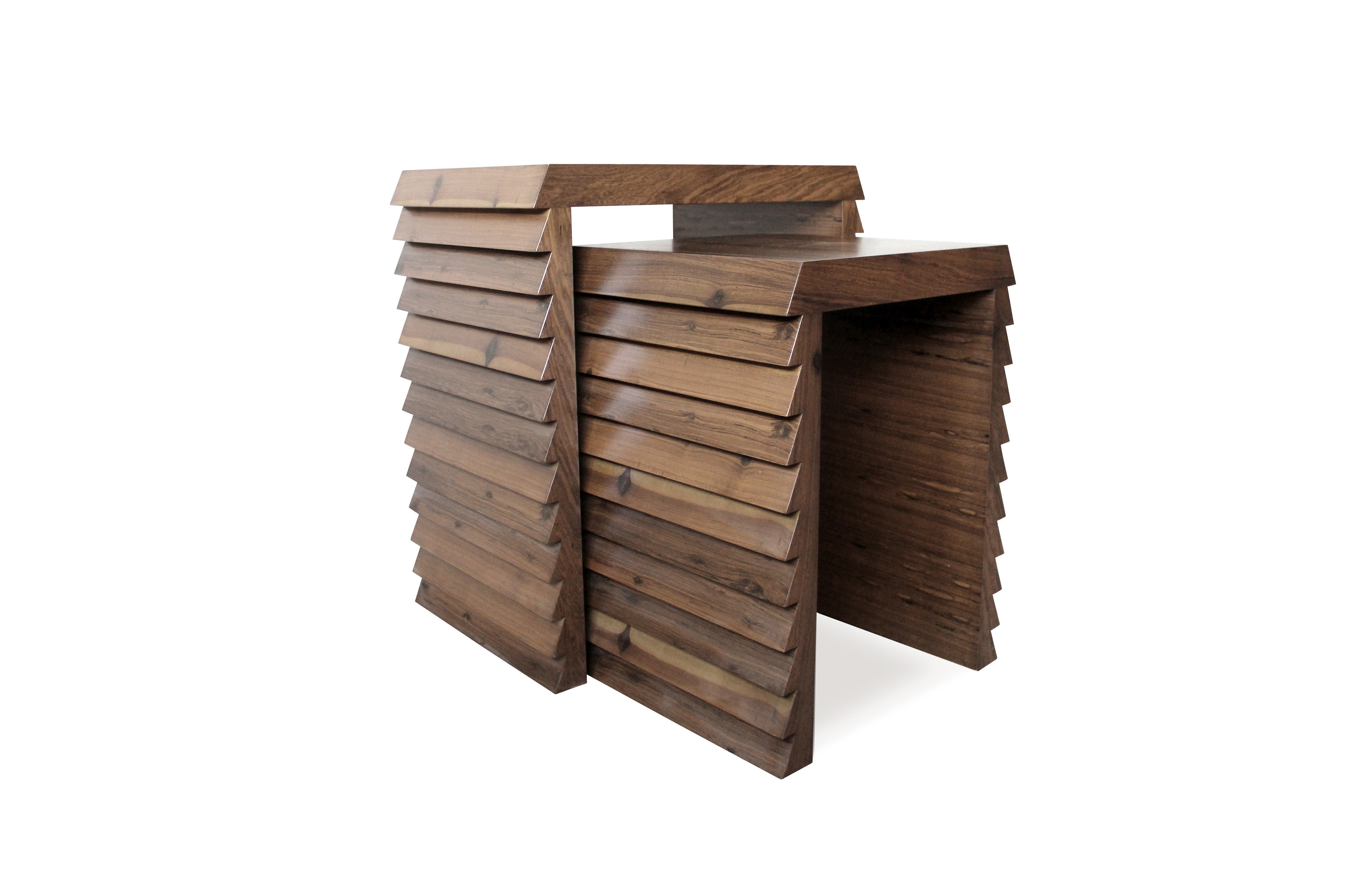 Contemporary Modern Nesting Tables in Argentine Rosewood by Costantini, Dorena