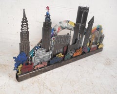 Contemporary Modern New York City Three Dimensional Metal Wall Art