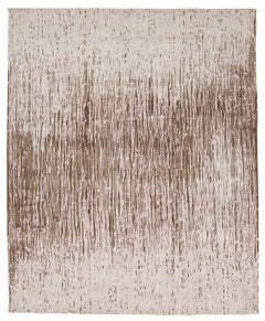 Rosa a cascata, Contemporaneo/Moderno, Organico, 100% Lana, annodato a mano