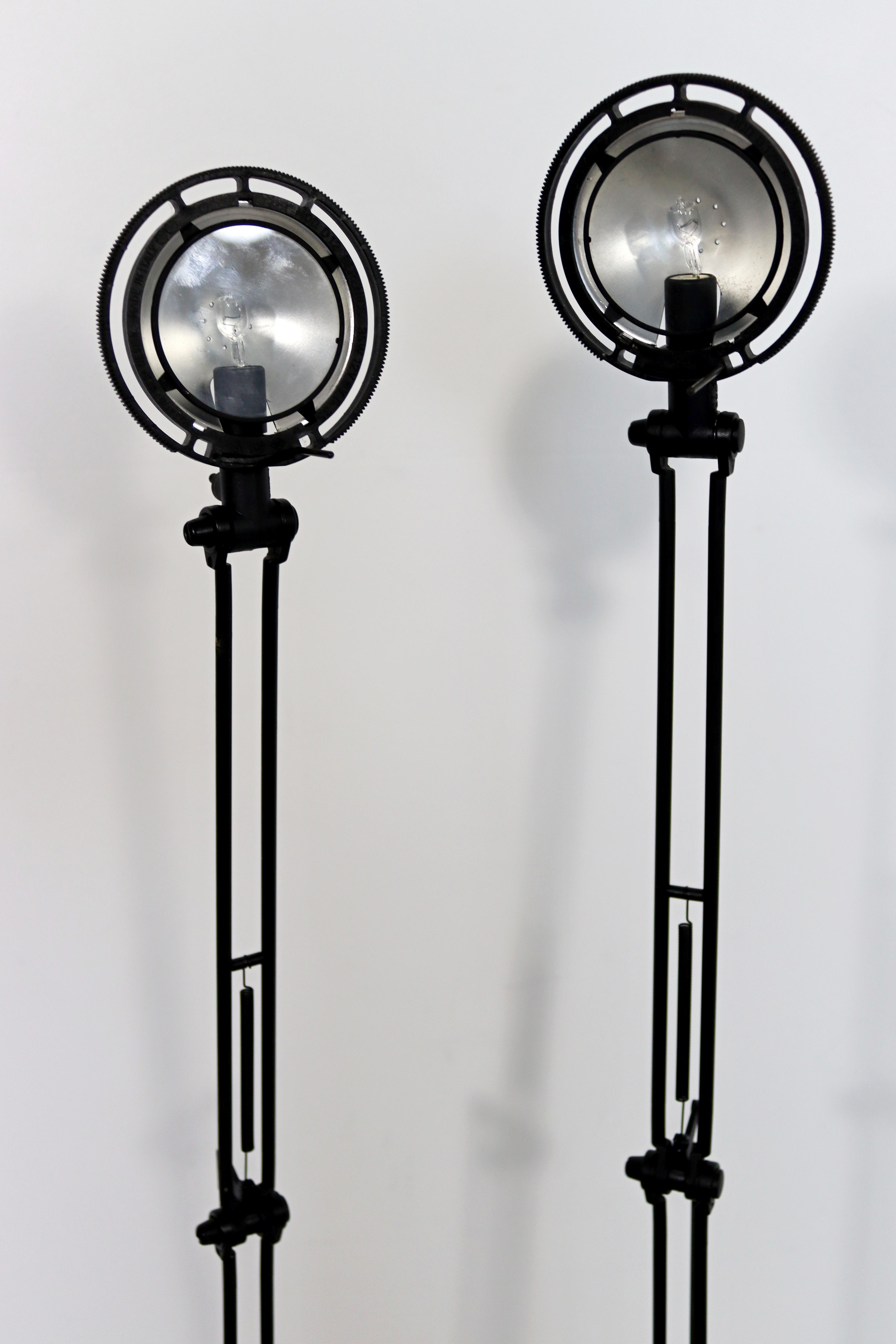 Late 20th Century Contemporary Modern Pair Architectural Task Lamps Berenice D12 Meda Rizzatto 80s