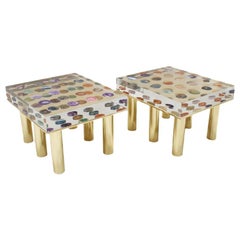 Contemporary Modern Pair of Italian Coffee Tables Designed by Superego Studio