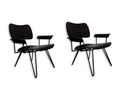 Coppia di sedie da salotto moderne sovratinte di Diesel For Moroso