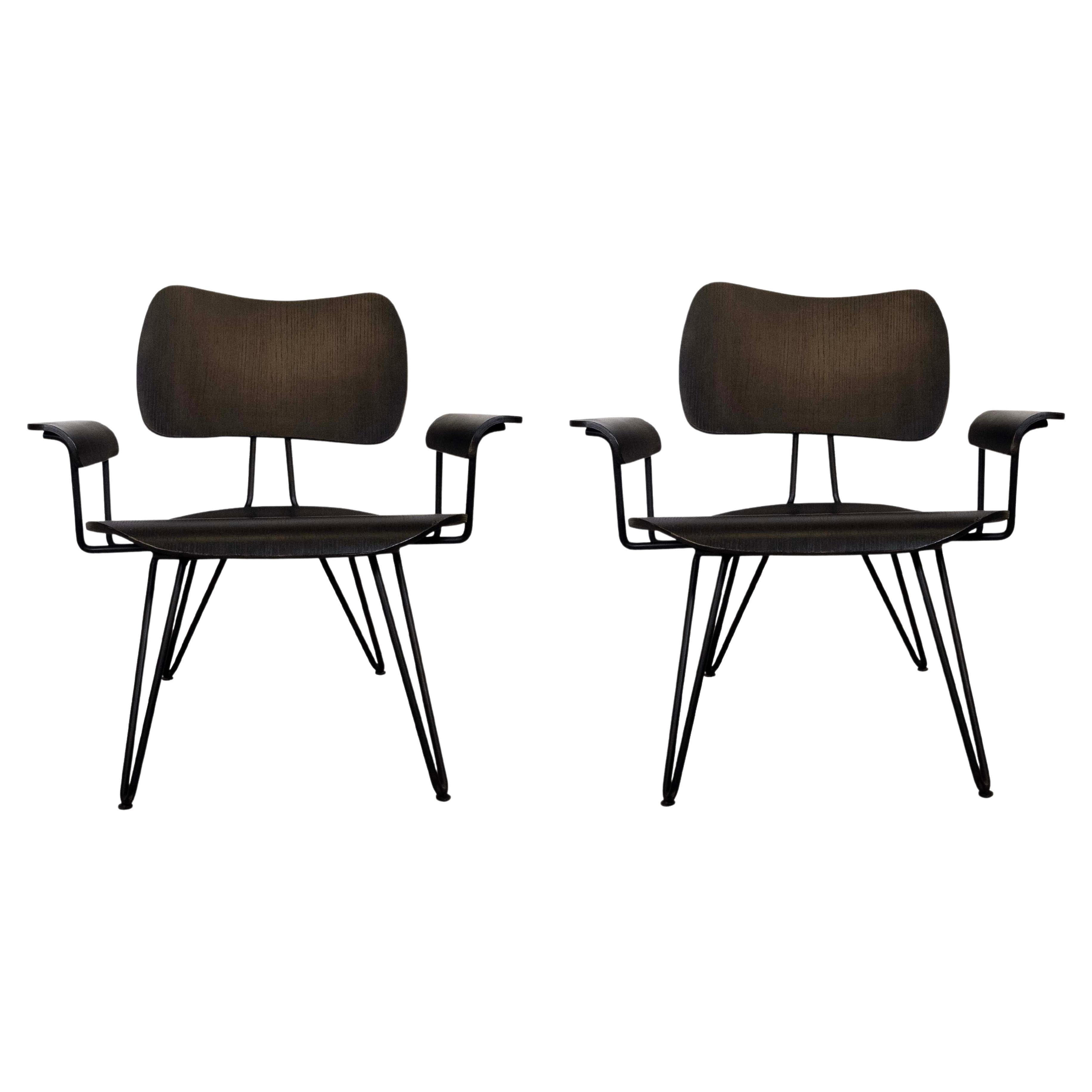 Contemporary Modern Pair of Overdyed Lounge Chairs by Diesel For Moroso