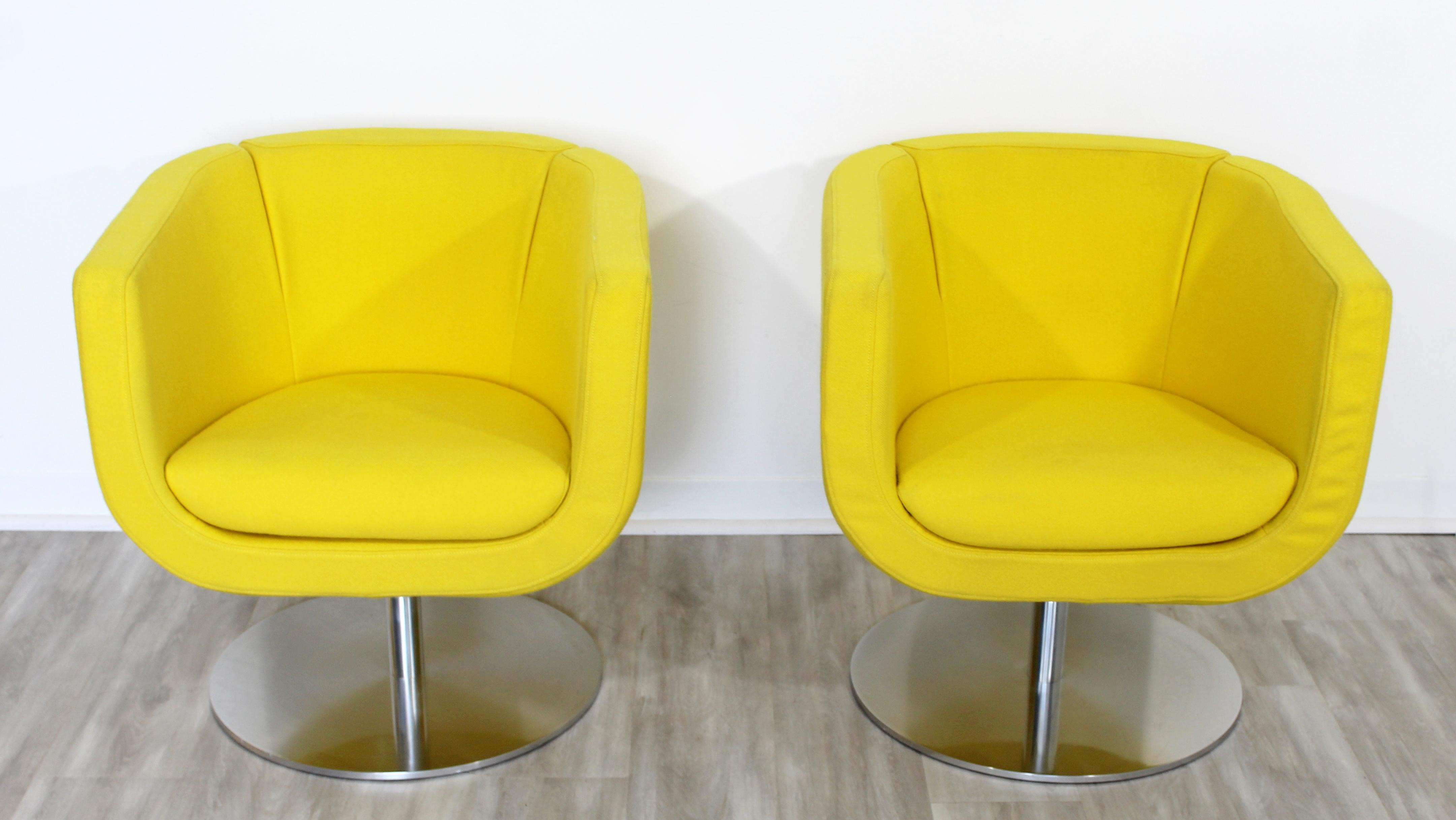 yellow modern chairs