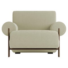 Contemporary Modern Paloma Armchair in Boucle Beige by Collector