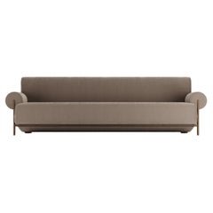 Contemporary Modern Paloma Sofa in Bouclé Brown by Collector
