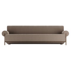 Contemporary Modern Paloma Sofa in Bouclé Brown by Collector