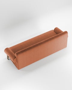 Contemporary Modern Paloma Sofa in Bouclé Burnt Orange by Collector