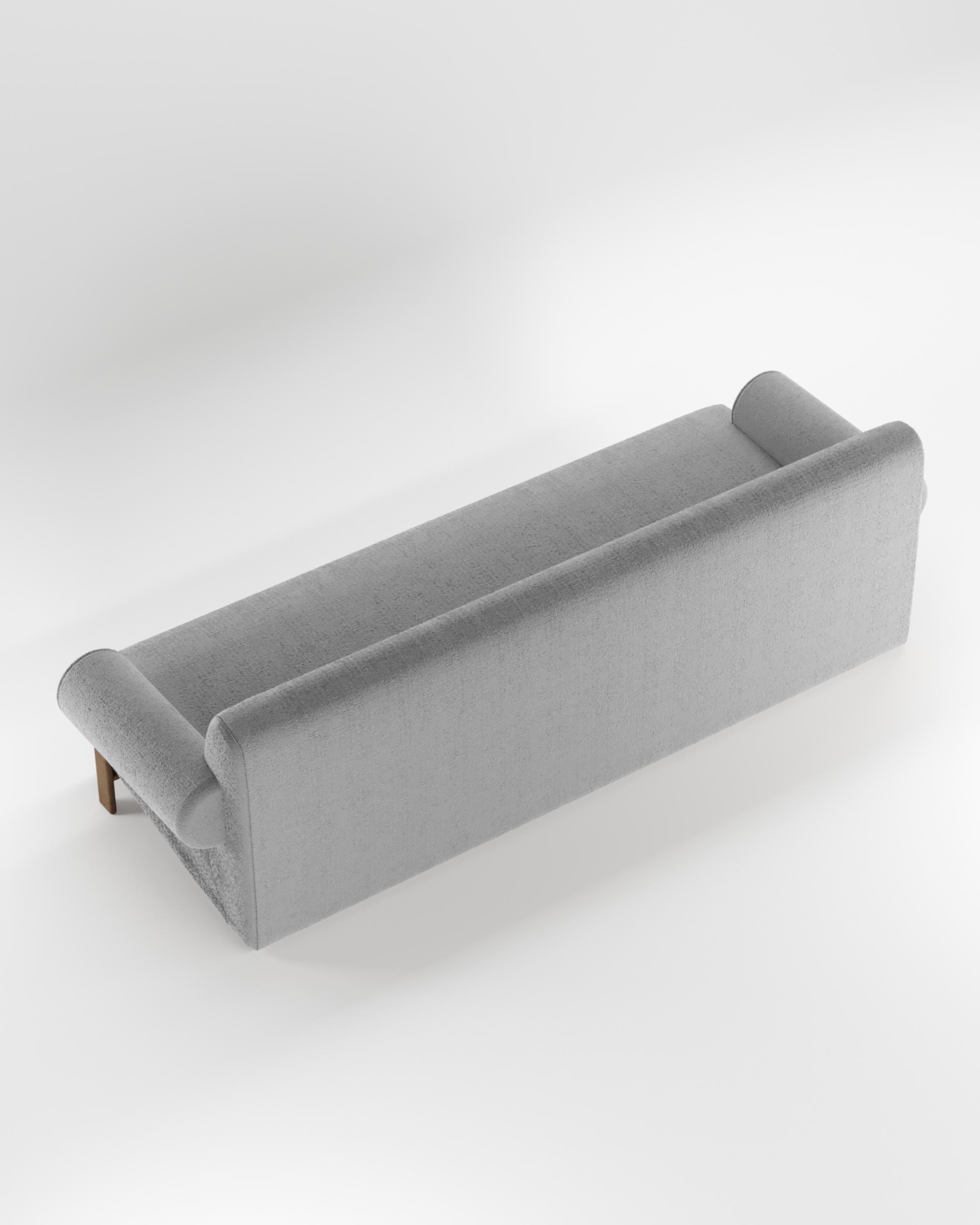 Contemporary Modern Paloma Sofa in Bouclé Light Grey by Collector In New Condition For Sale In Castelo da Maia, PT