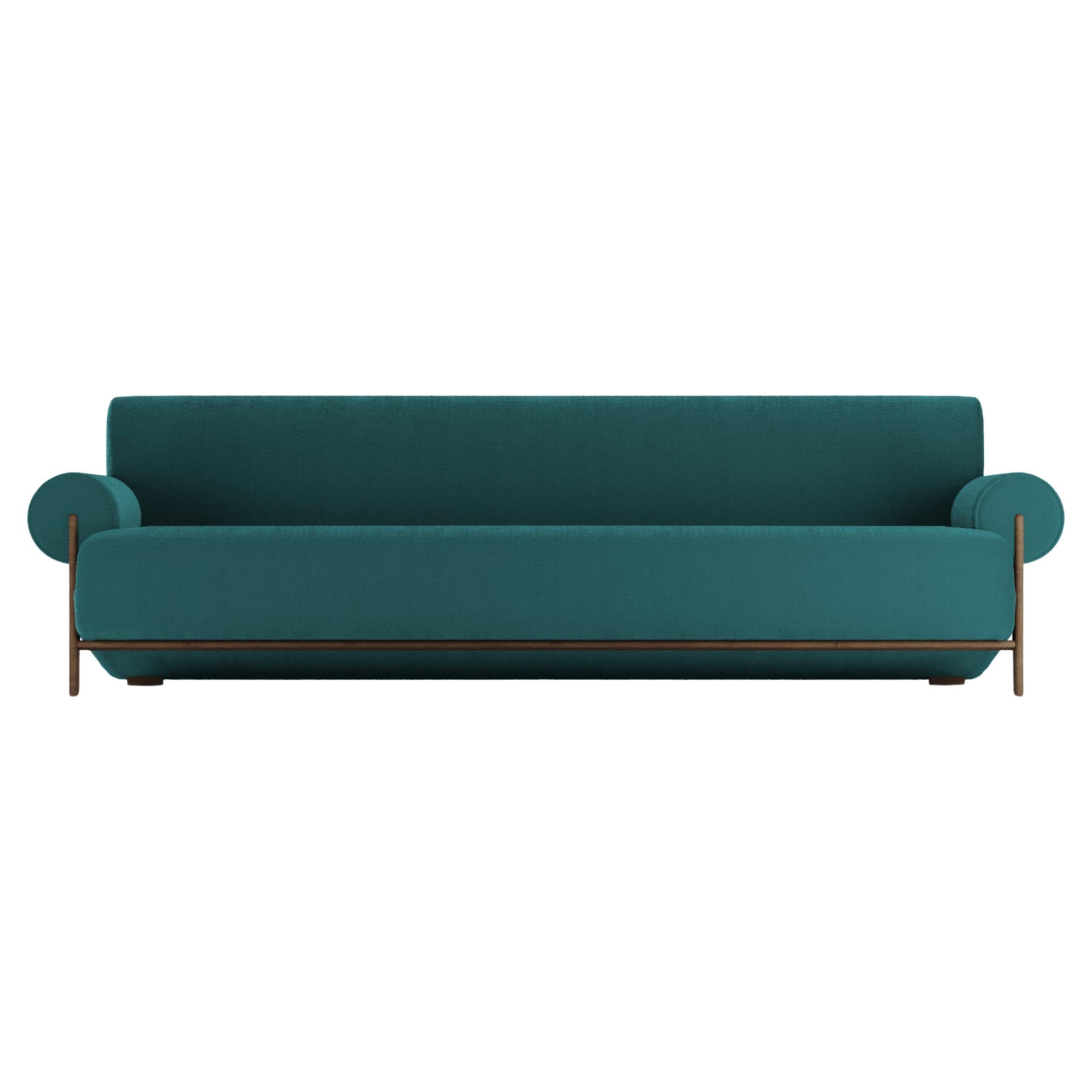 Contemporary Modern Paloma Sofa in Bouclé Ocean Blue by Collector For Sale