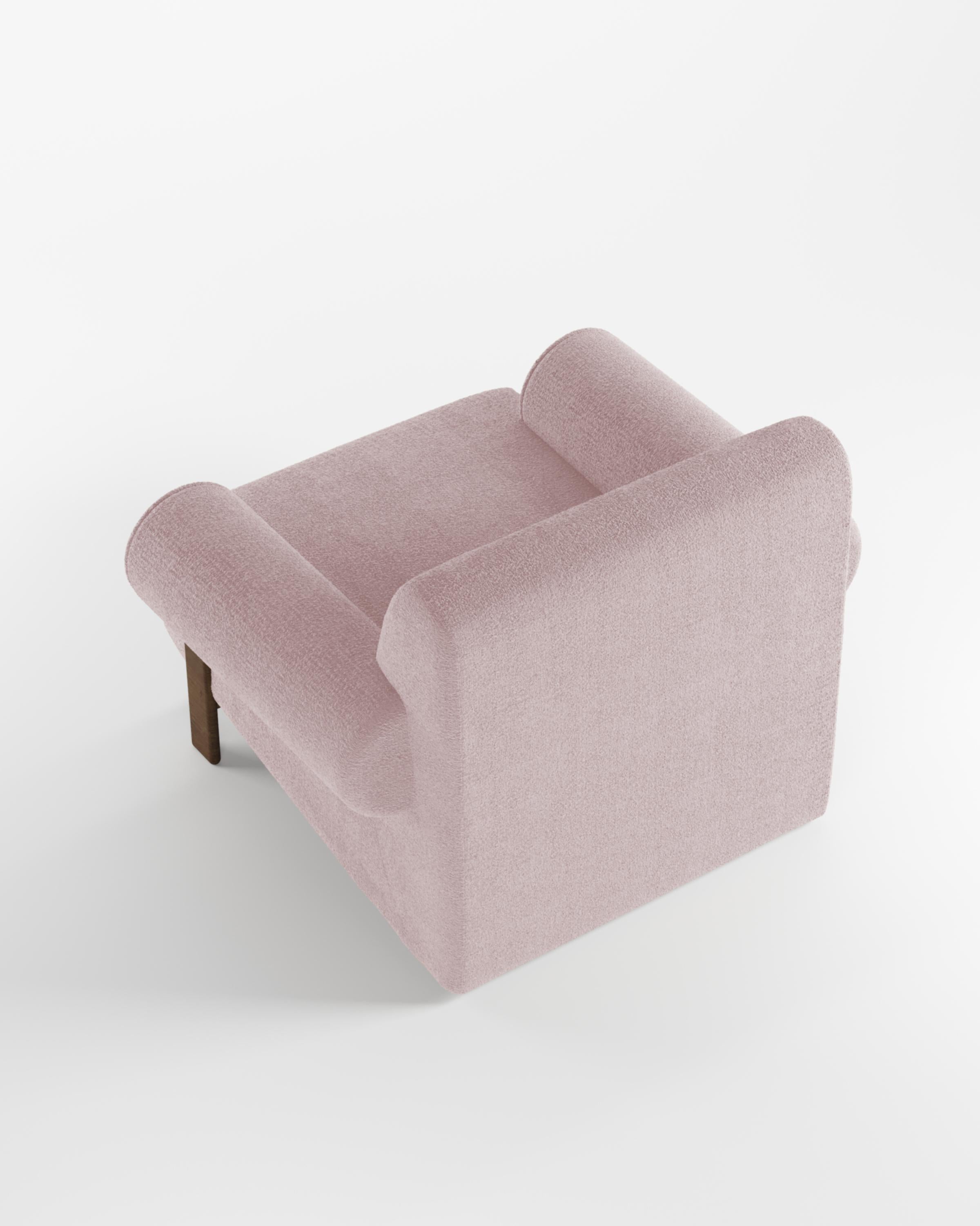 Contemporary Modern Paloma Armchair in Boucle Rose by Collector In New Condition For Sale In Castelo da Maia, PT