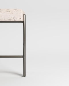 Contemporary Modern Paloma Side Table Dark Olive by Bernhardt & Vella