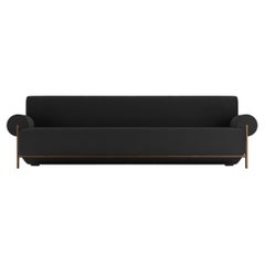 Canapé contemporain moderne Paloma en noir bouclé par Collector
