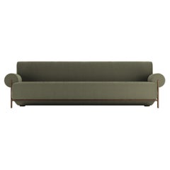 Contemporary Modern Paloma Sofa in Bouclé Olive by Collector