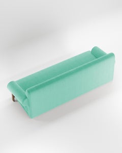 Contemporary Modern Paloma Sofa in Bouclé Teal by Collector