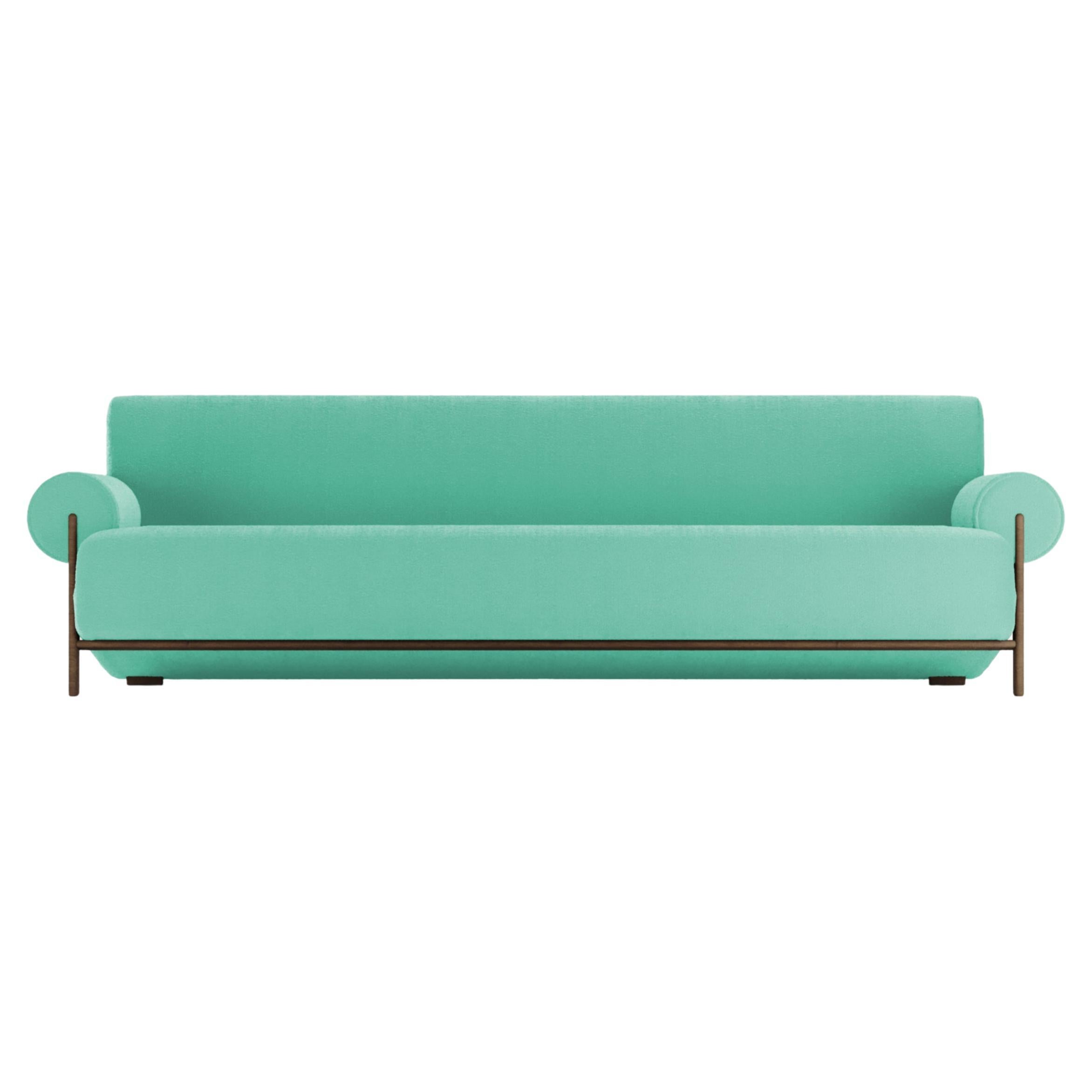 Contemporary Modern Paloma Sofa in Bouclé Teal by Collector