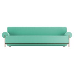 Contemporary Modern Paloma Sofa in Bouclé Teal by Collector