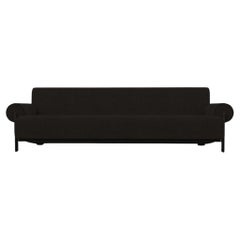 Contemporary Modern Paloma Sofa in Famiglia 53 Fabric and Black Oak by Collector