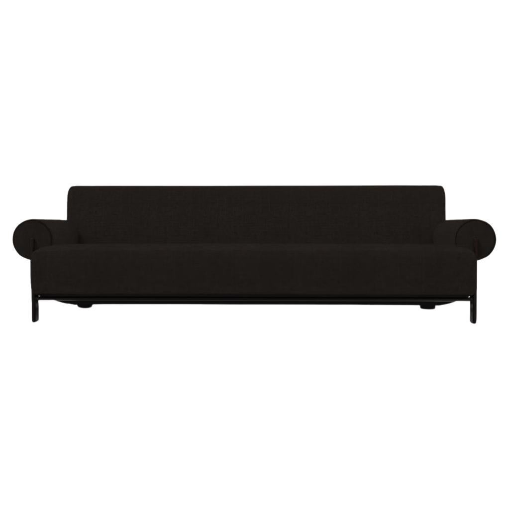 Contemporary Modern Paloma Sofa in Famiglia 53 Fabric and Dark Oak by Collector For Sale