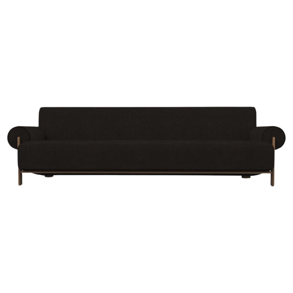 Contemporary Modern Paloma Sofa in Famiglia 53 Fabric and Walnut by Collector For Sale