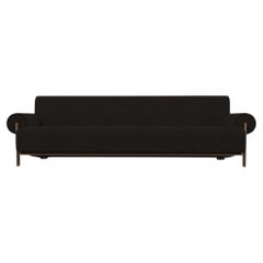 Contemporary Modern Paloma Sofa in Famiglia 53 Fabric and Walnut by Collector