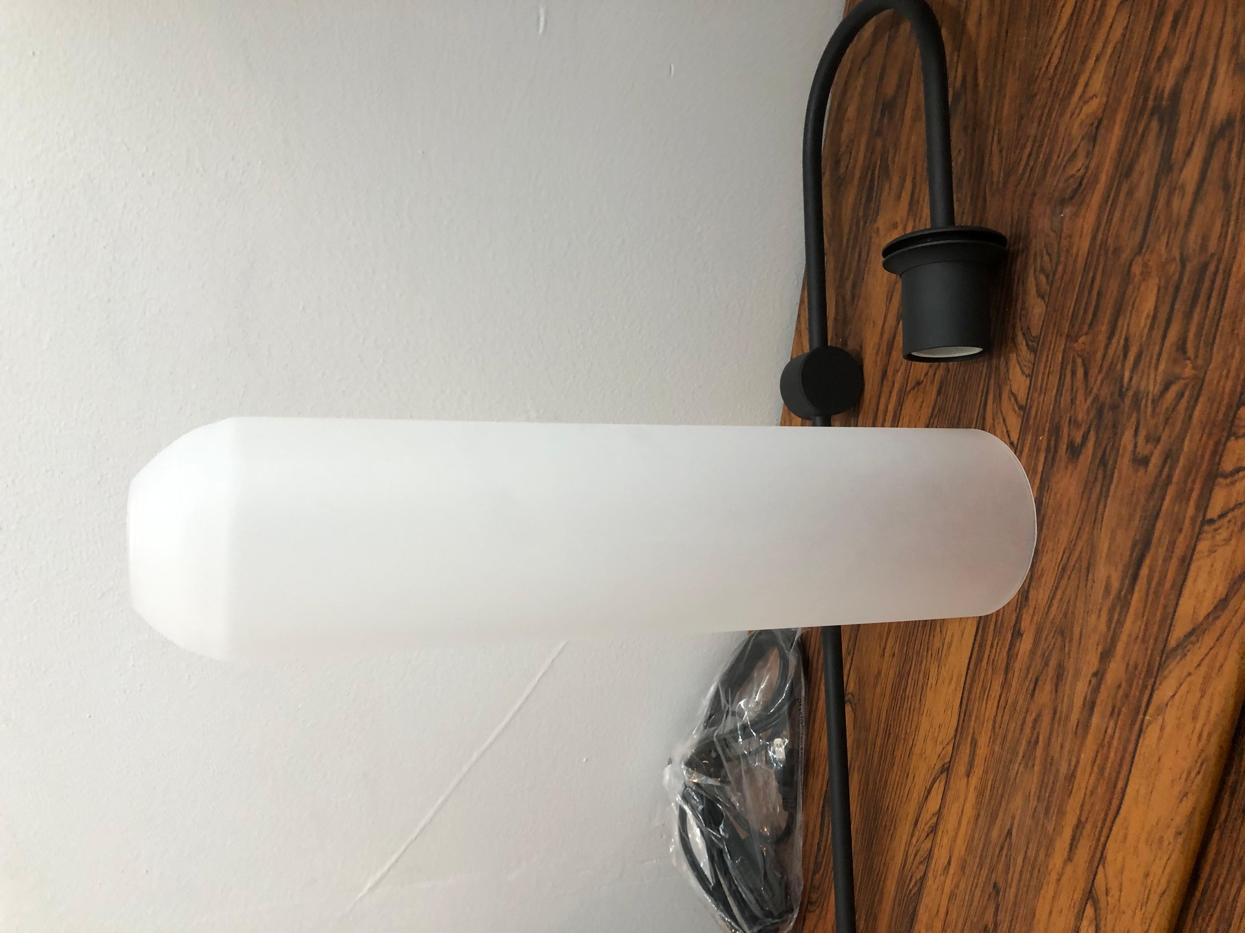 Contemporary Modern Plug in Glass and Metal Wall Sconce 2