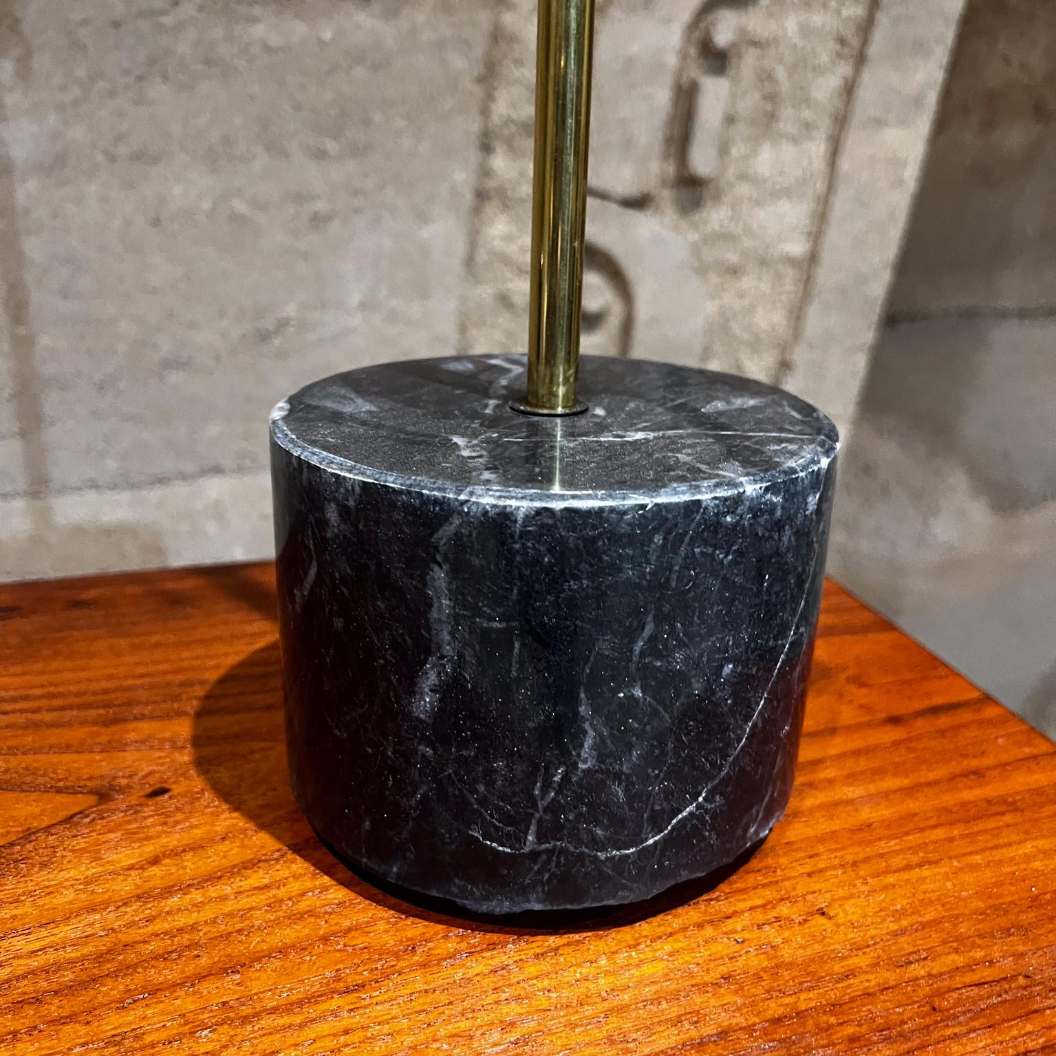 Contemporary  Modern Polished Black Marble Table Lamps Pablo Romo design For Sale