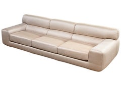Contemporary Modern Preview Sofa in Raw Silk