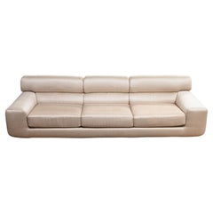 Contemporary Modern Preview Sofa in Raw Silk