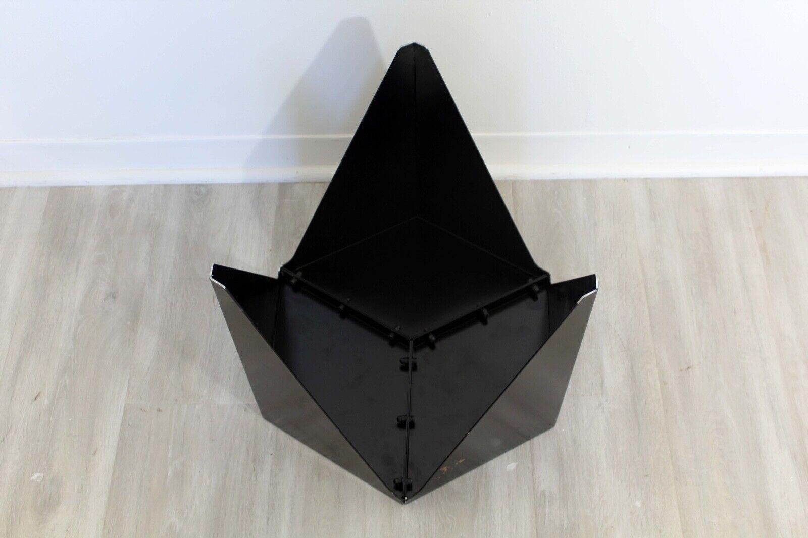 Contemporary Modern Prismatic Black Side Metal Table by Vitra 1