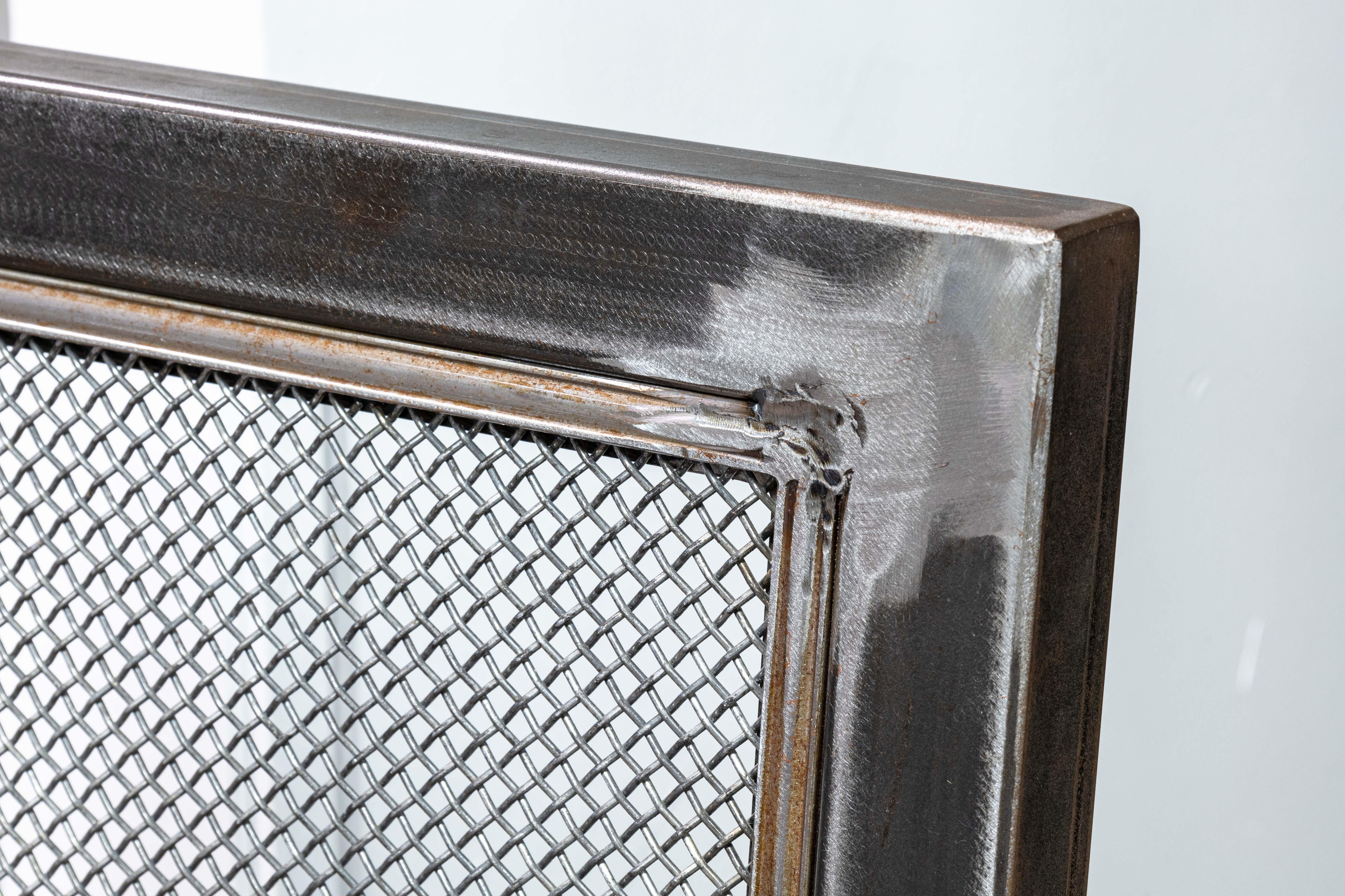 20th Century Contemporary Modern Raw Metal Full Size Chair Sculpture by Cranbrook Artist For Sale