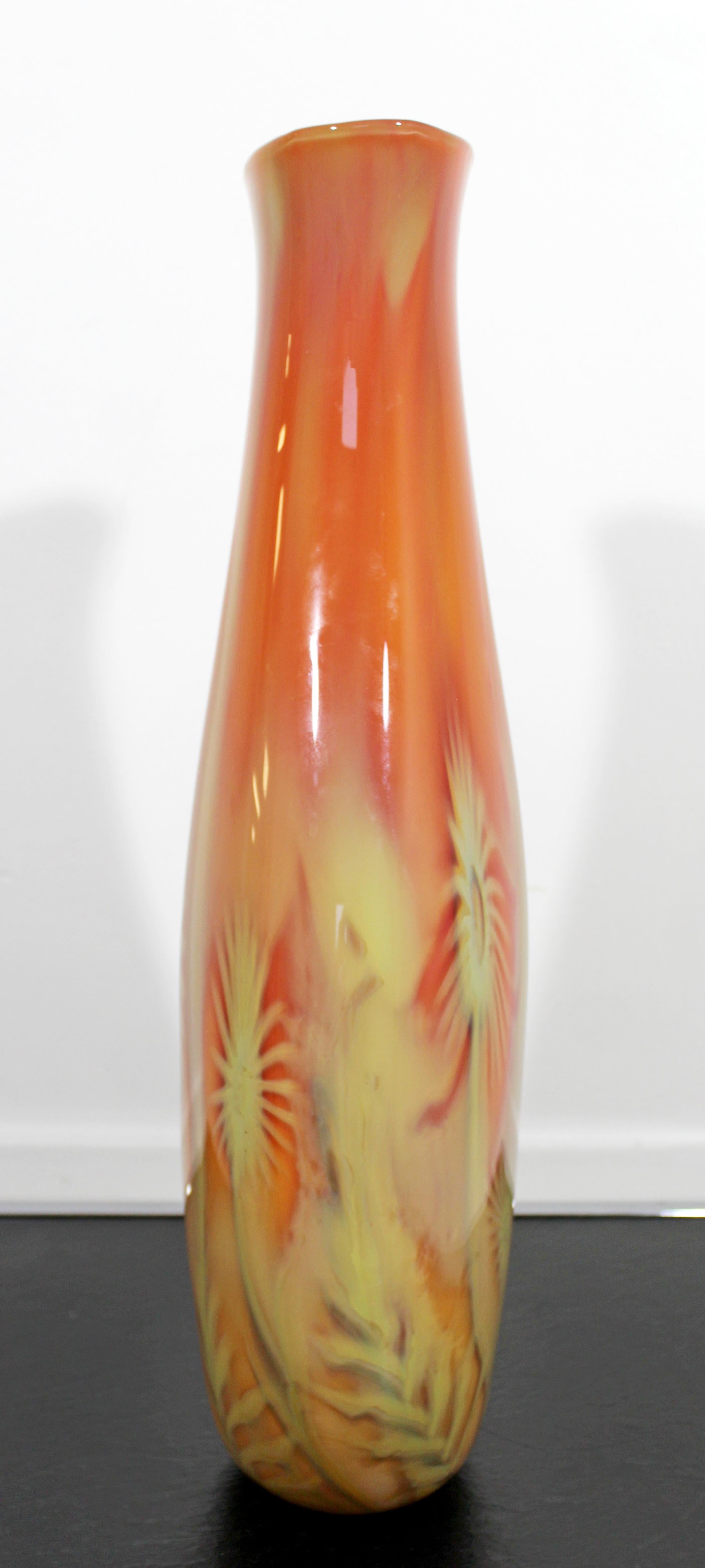 Contemporary Modern Renato Foti Signed Glass Art Sculpture Vase, Italy, 2000s 2