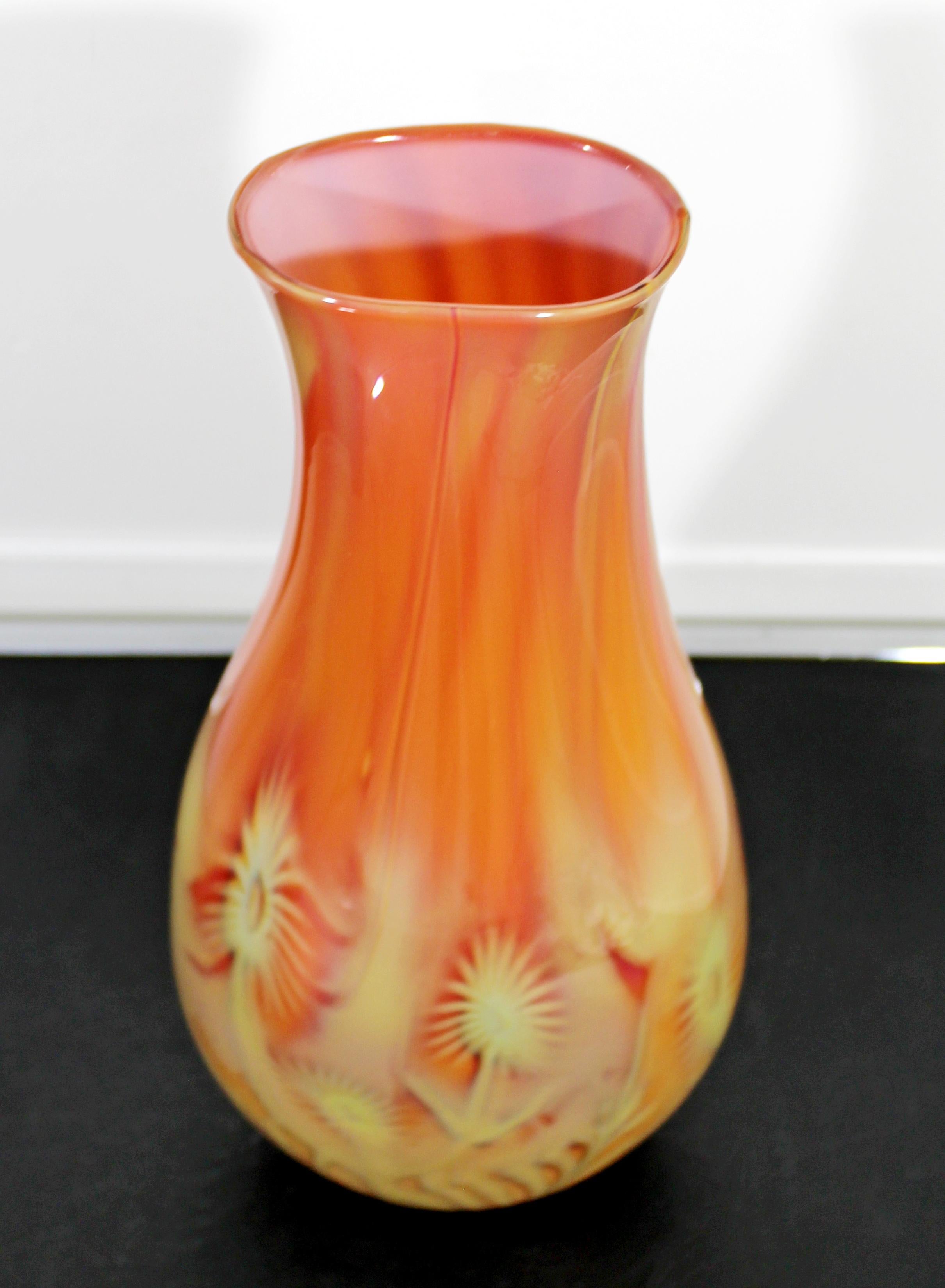 Contemporary Modern Renato Foti Signed Glass Art Sculpture Vase, Italy, 2000s 3