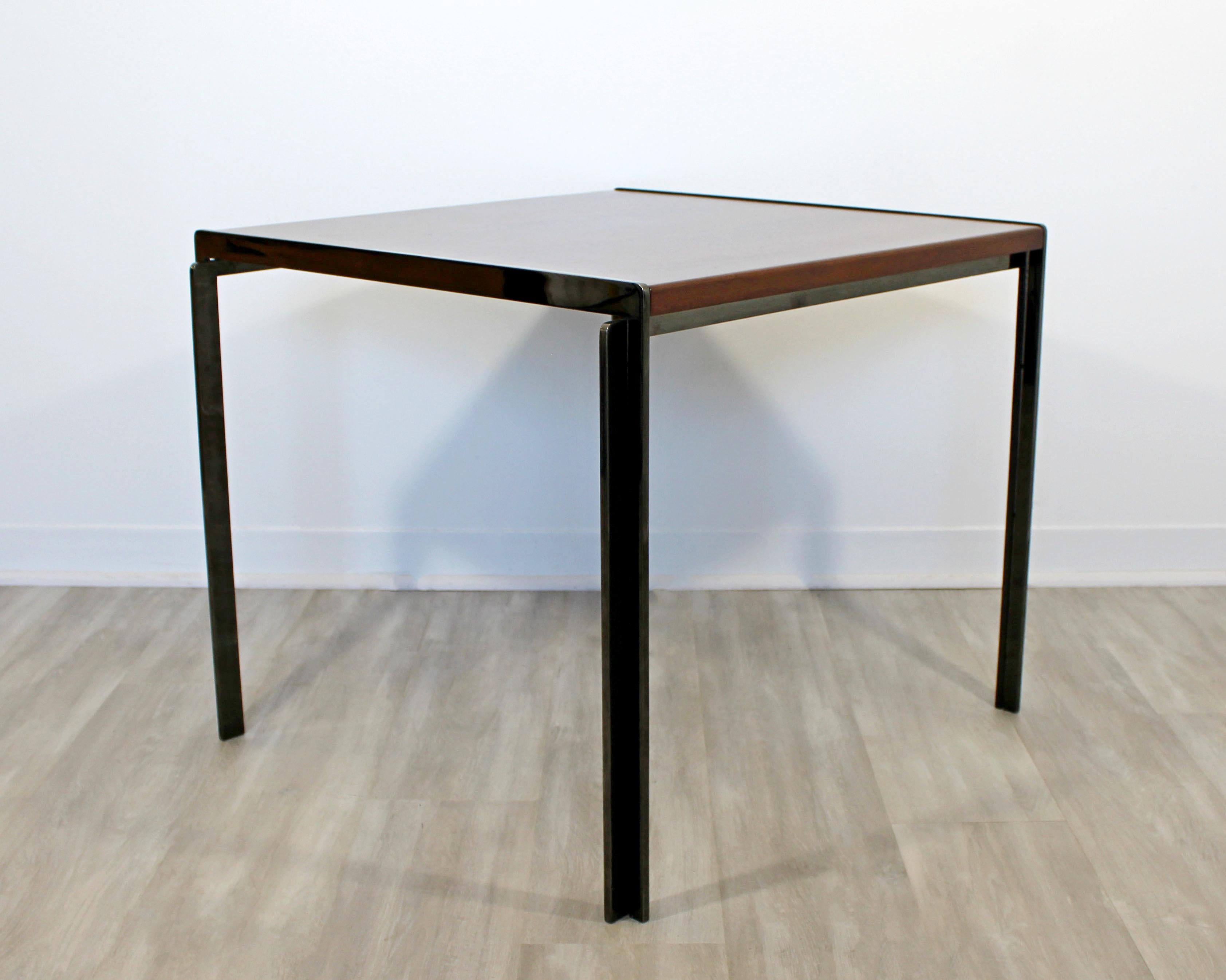 American Contemporary Modern Richard Schultz Knoll Corner Accent Side Table Gunmetal