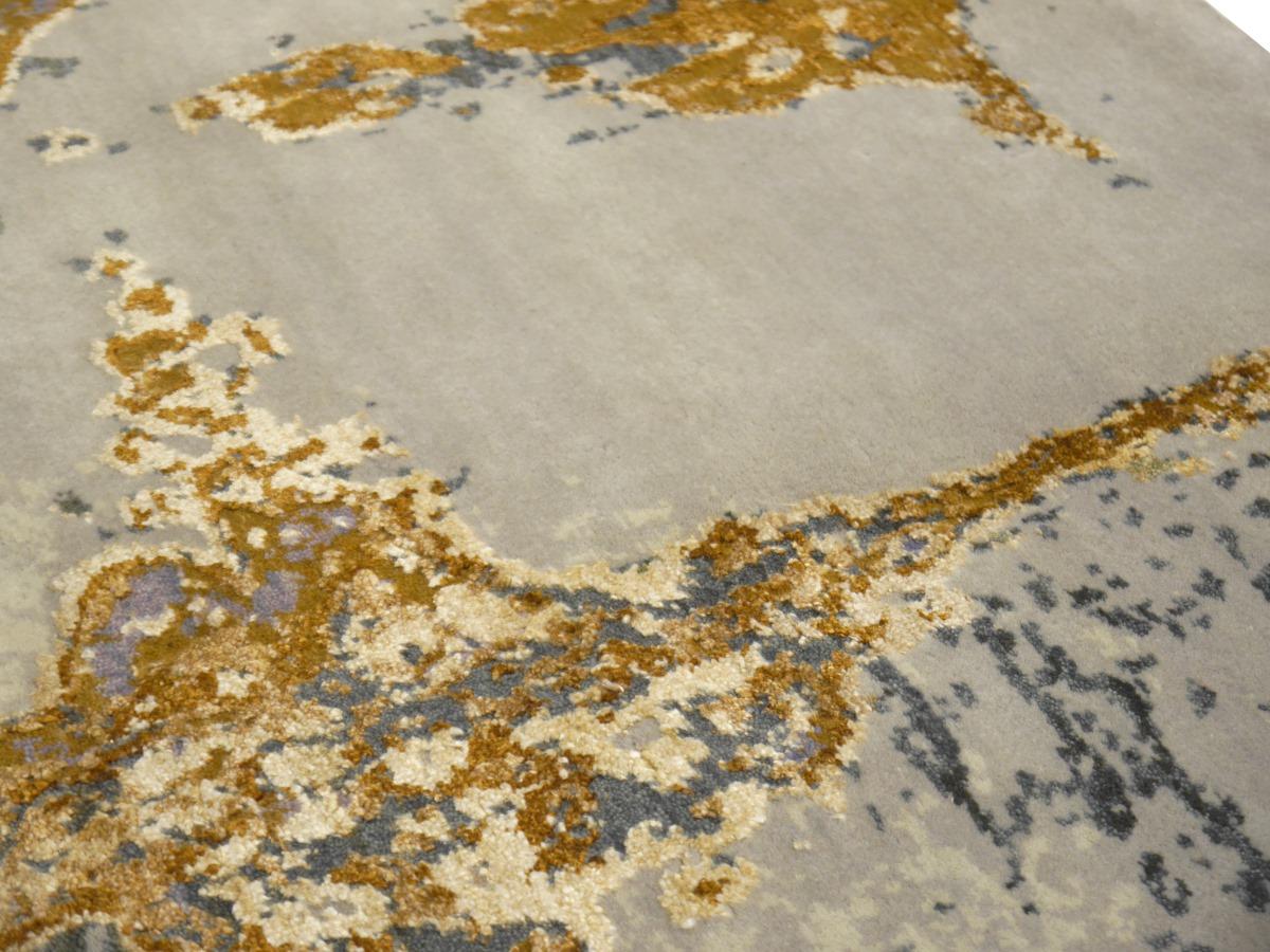 Zeitgenössischer moderner Teppich, handgeknüpft, abstraktes Design, Djoharian Kollektion im Angebot 5