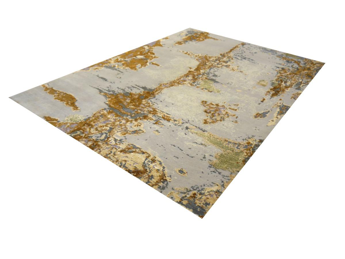 Hand-Knotted Contemporary Modern Rug Hand Knotted Abstract Design Djoharian Collection For Sale