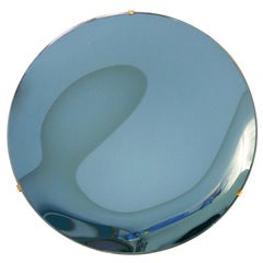 Contemporary Modern Sculptural Concave Glass Italian Mirror