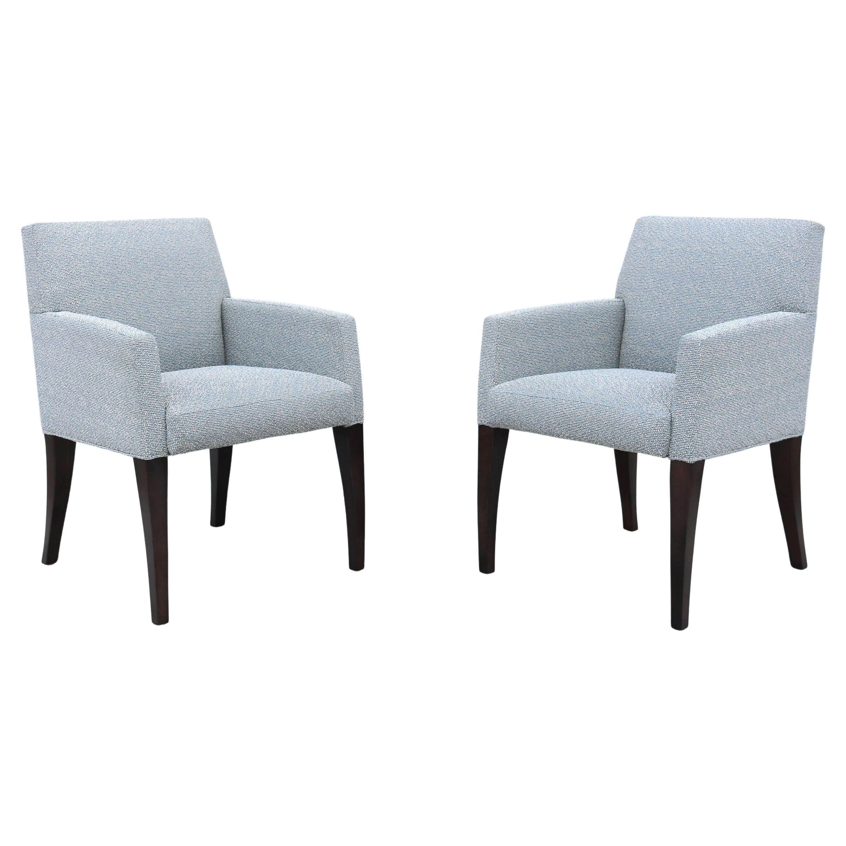 Contemporary Modern Sedona Guest Armchairs by Bernhardt Design - a Pair